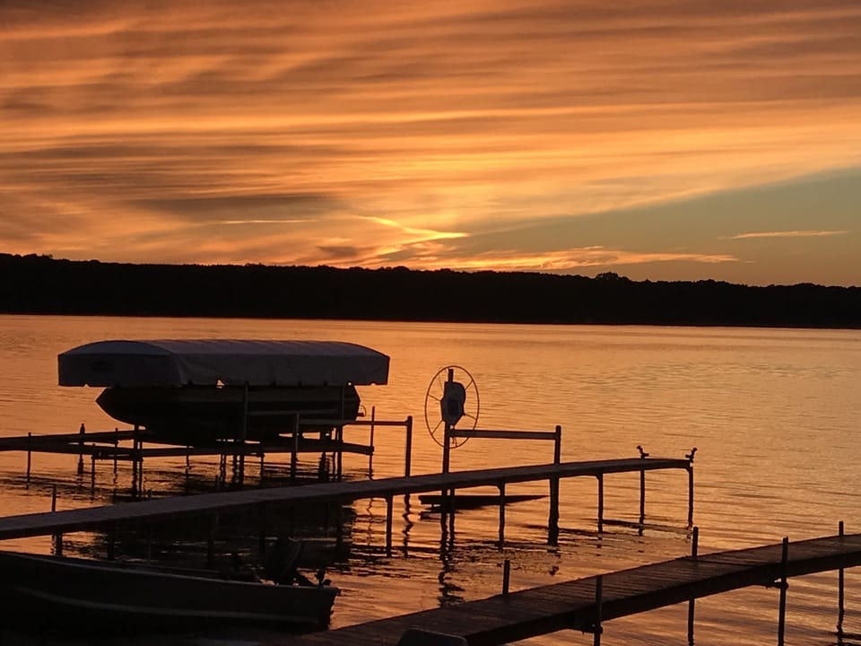 Another beautiful sunset from the deck. 