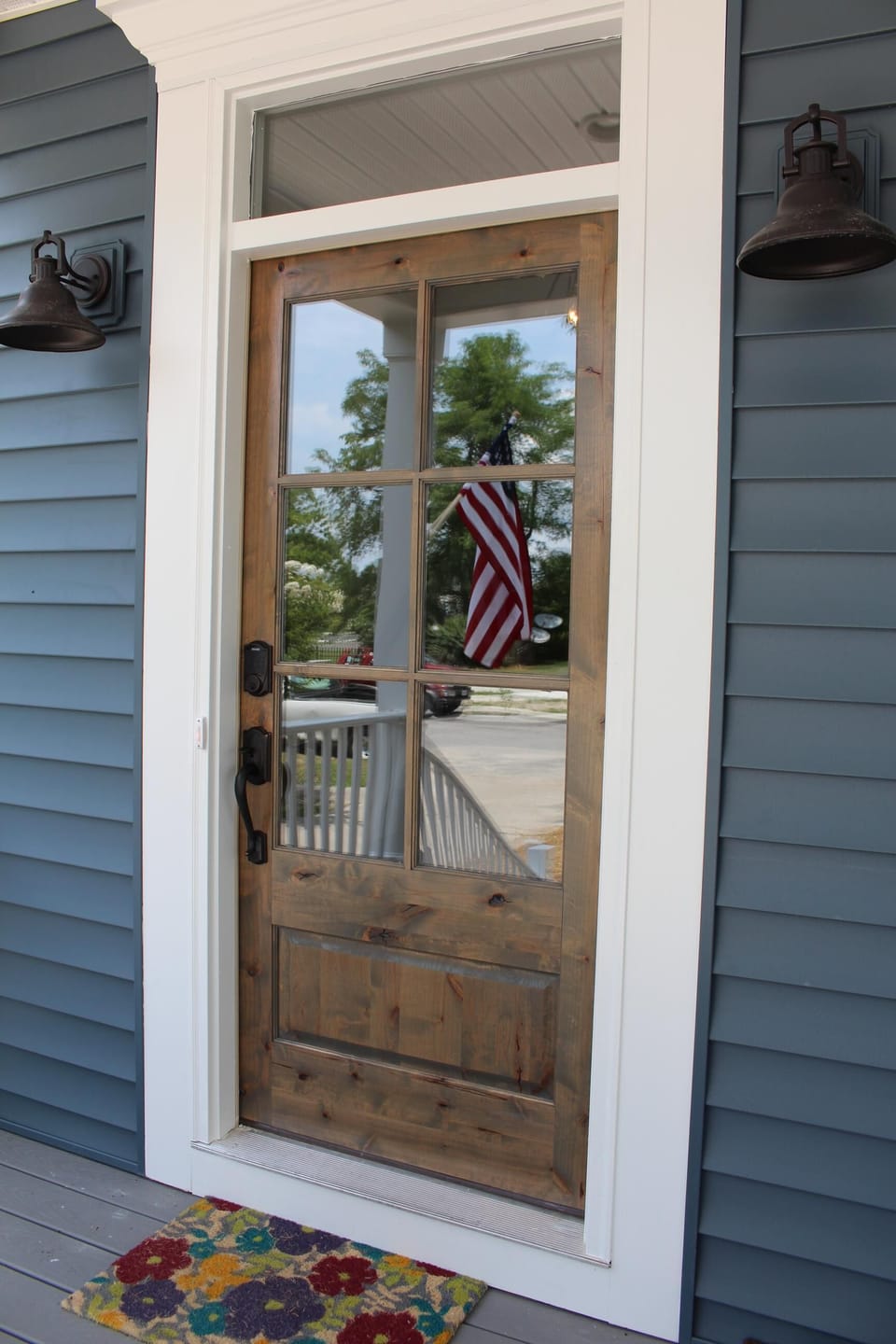 Our new Alder wood front door