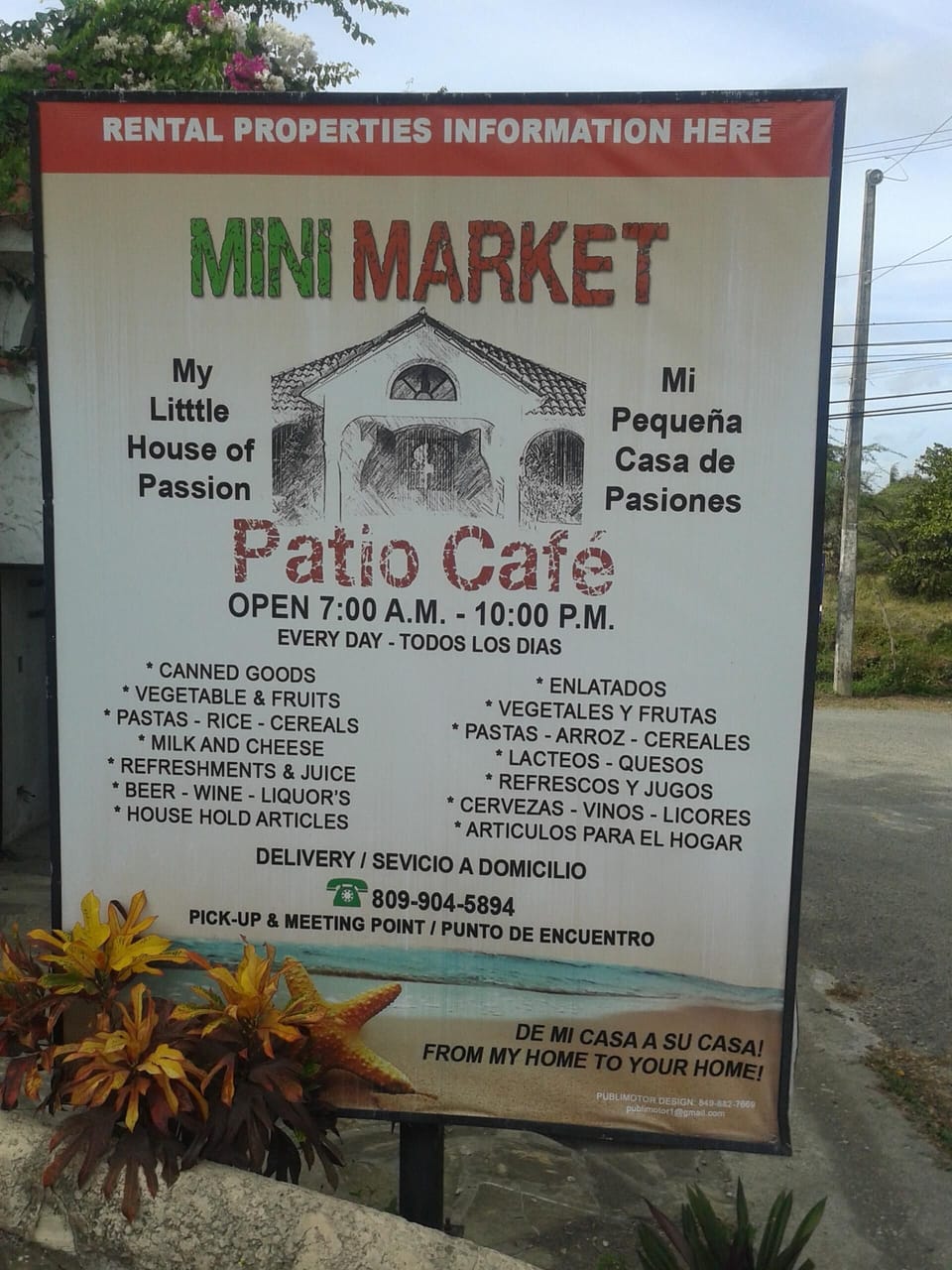 Patio Cafe offers cooked food delivery and basic groceries at the Mini Market
