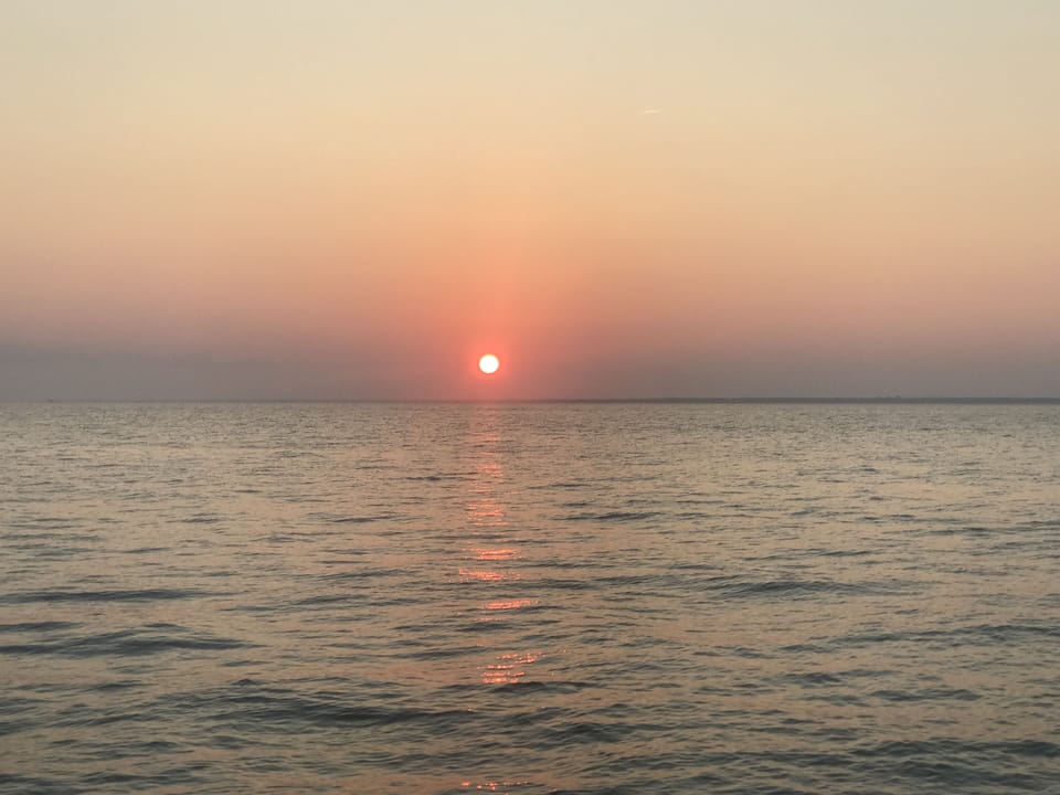 Sunset in the harbor - 1 min walk