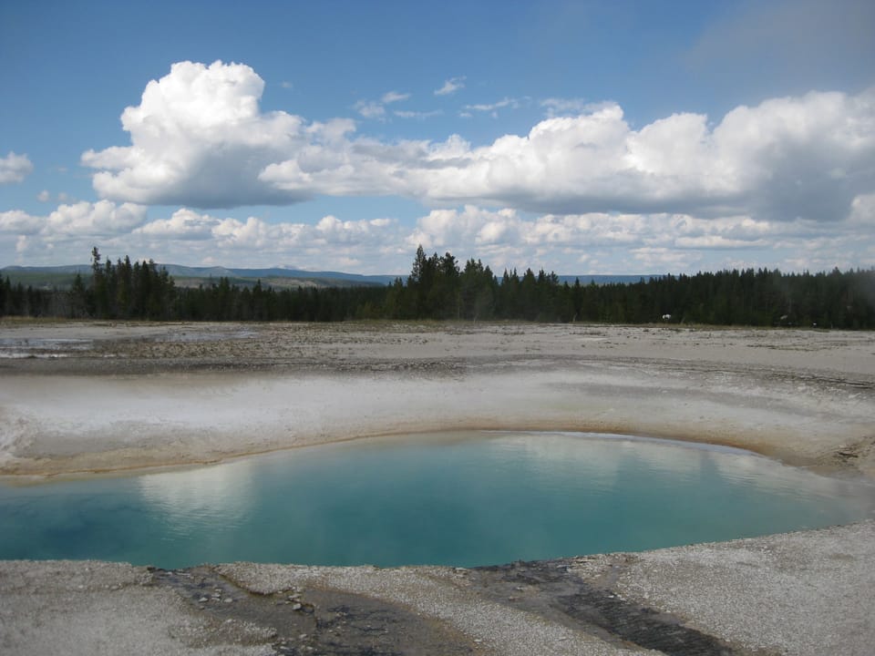 Looks inviting but don't go in the water! Yellowstone Park.