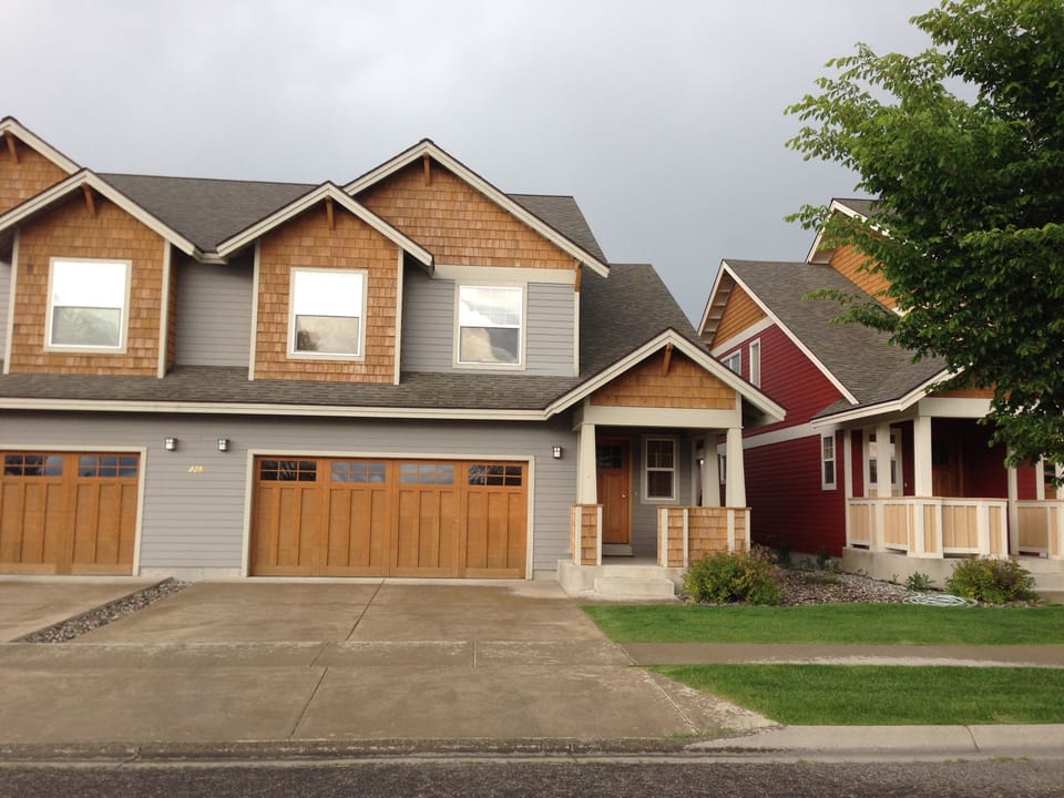 This front side of the condo faces west toward sunsets and the Valley West Park.