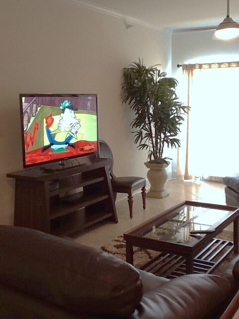 55' Samsung LED smart t.v. w/ blue ray d.v.d