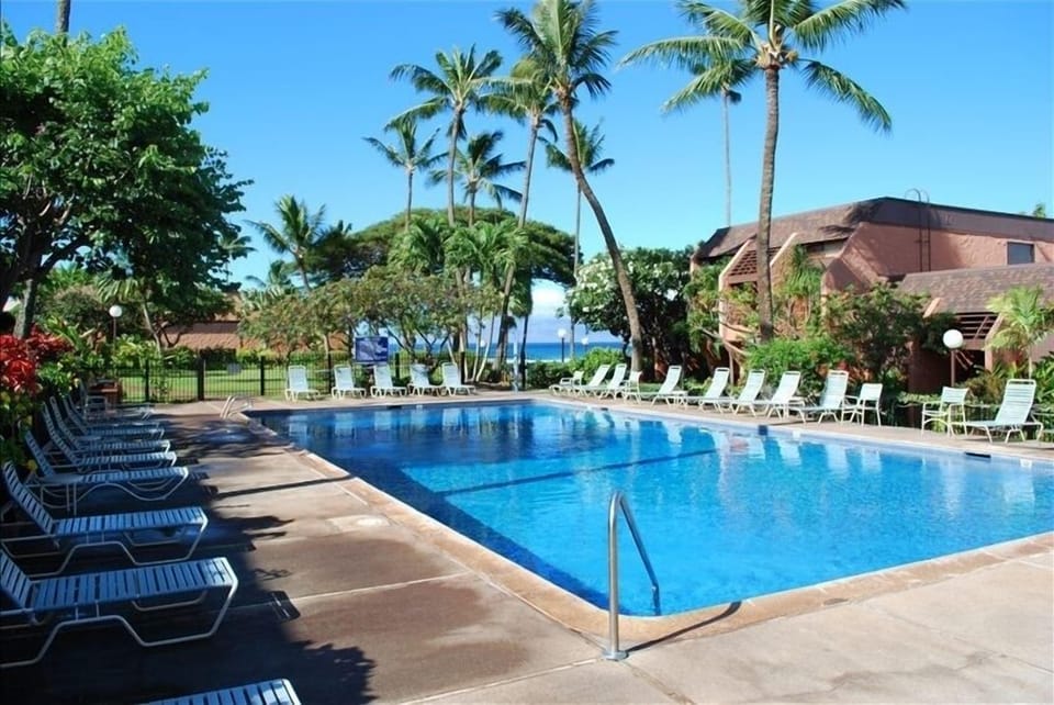 Largest Pool of all Resorts on West Maui.  Quiet with a View of the Ocean