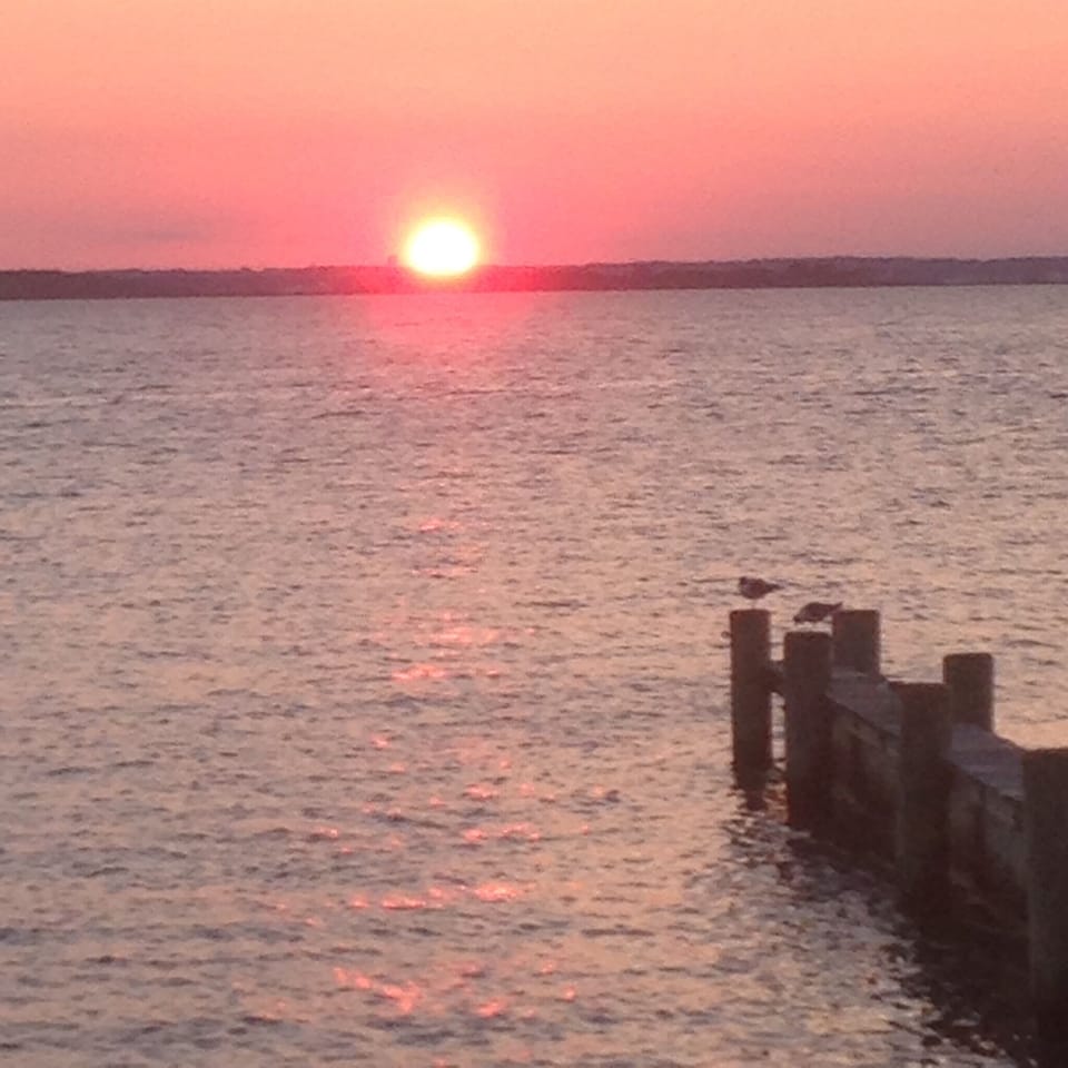 What a glorious sight of the bay! Great way to end the day.