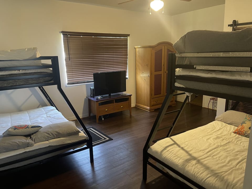 3rd bedroom with 2 full over twin bunks. 