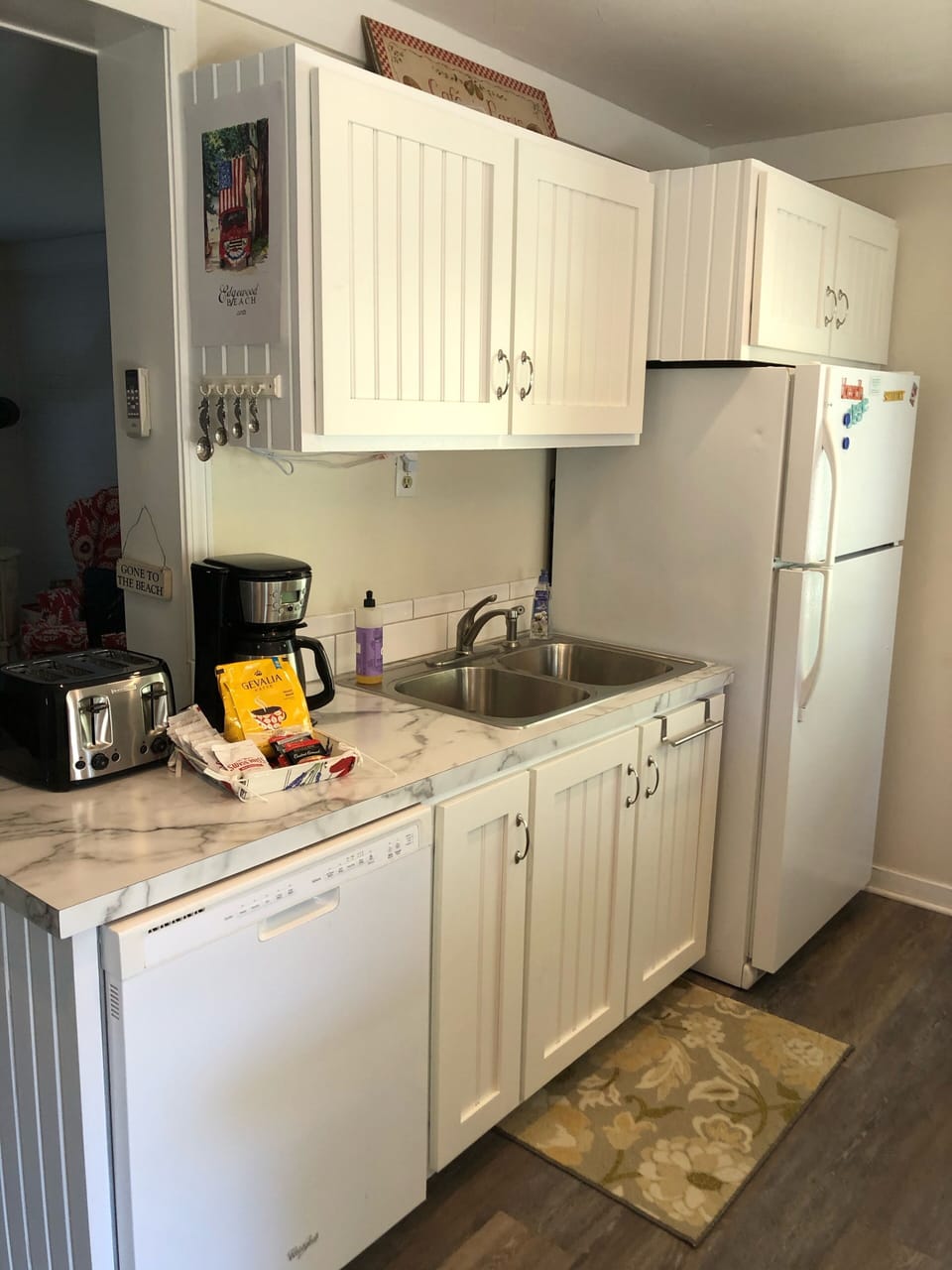 Updated cabinets and countertop 