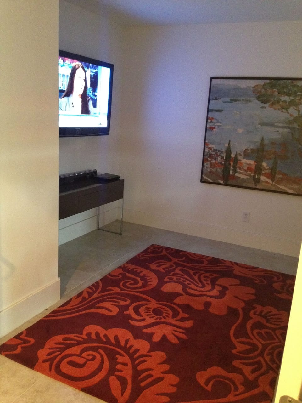 Theater room on first floor