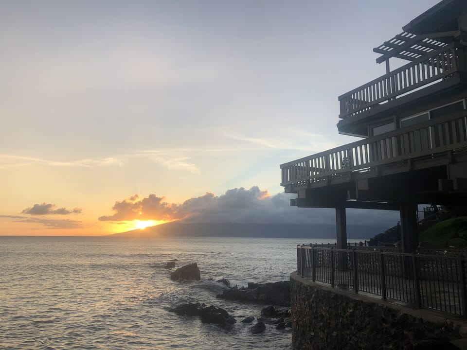 Sunsets are spectacular here