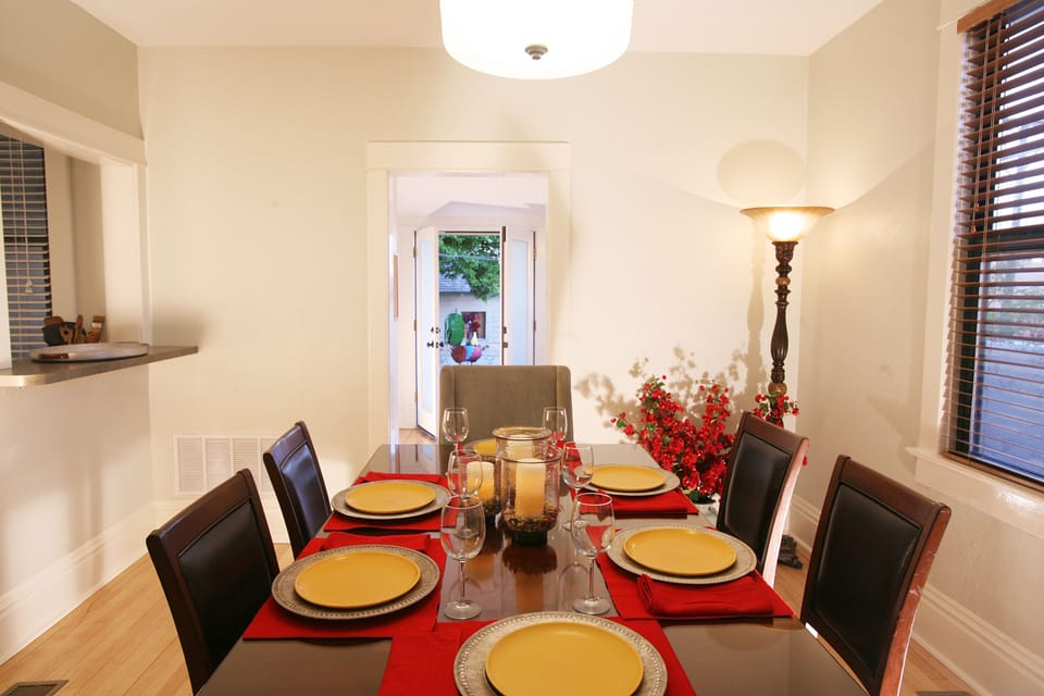 High ceilings throughout the house.
