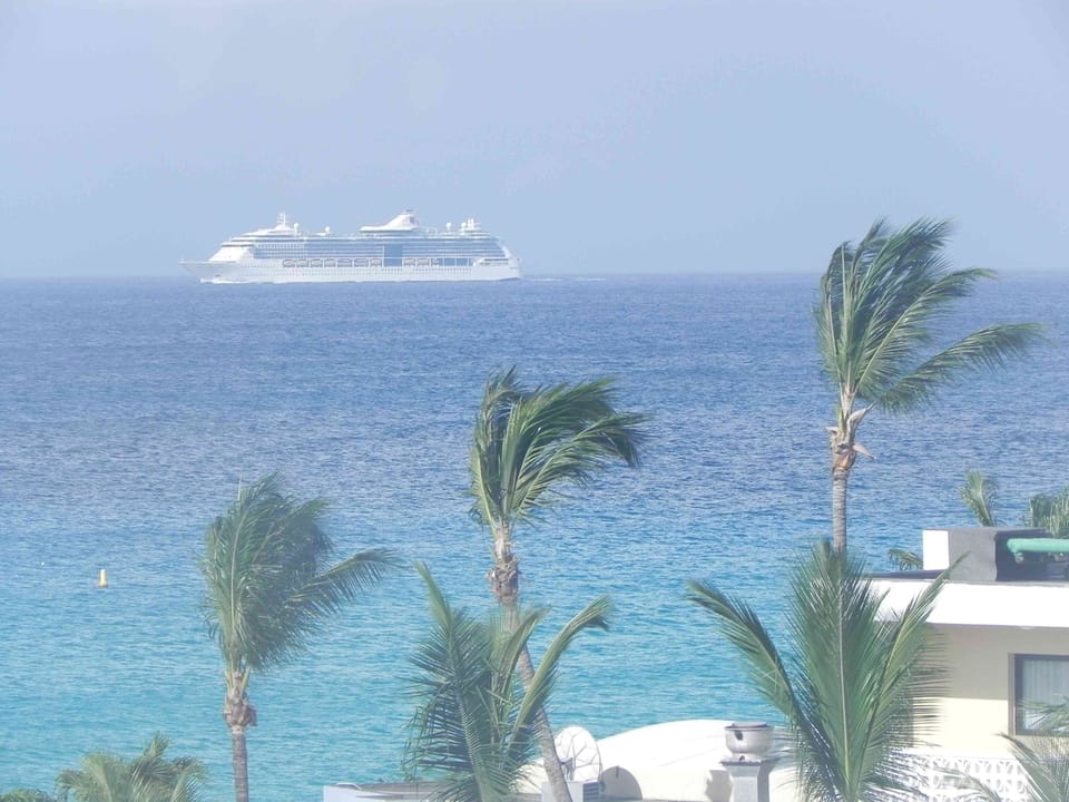 See your ship come in from the balcony.