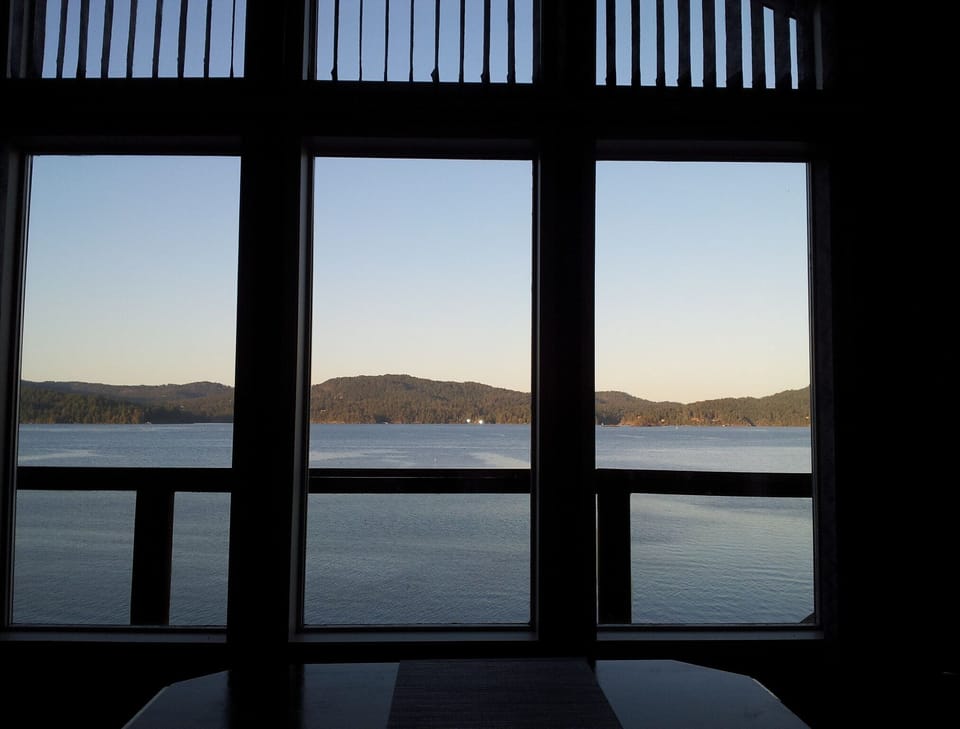 Spring Sunset from kitchen table

