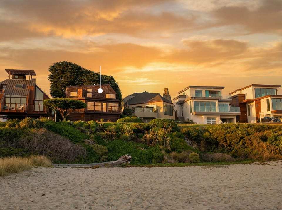 Prime coastal location just steps from sand and surf