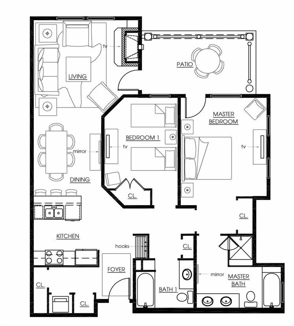 Unit 302 Floor Plan