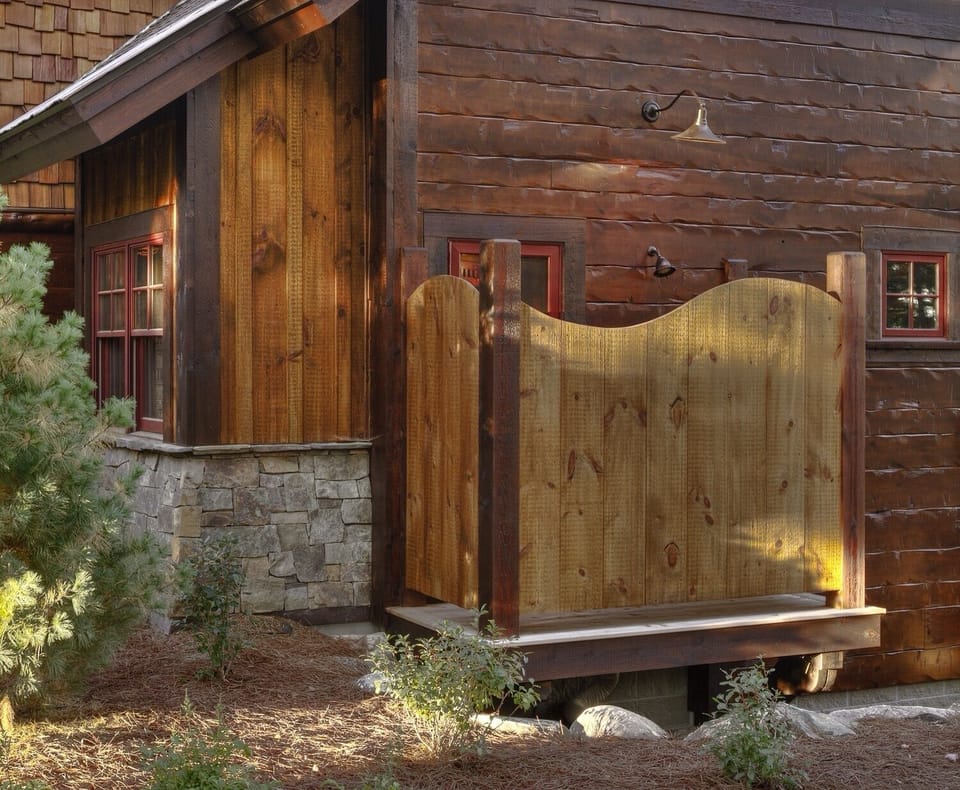 Everyone in your group will want to try the outdoor shower. 