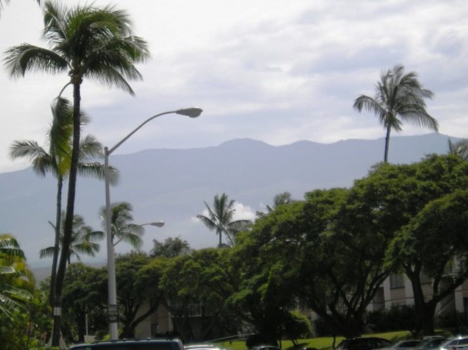 View of Haleakala from our lanai