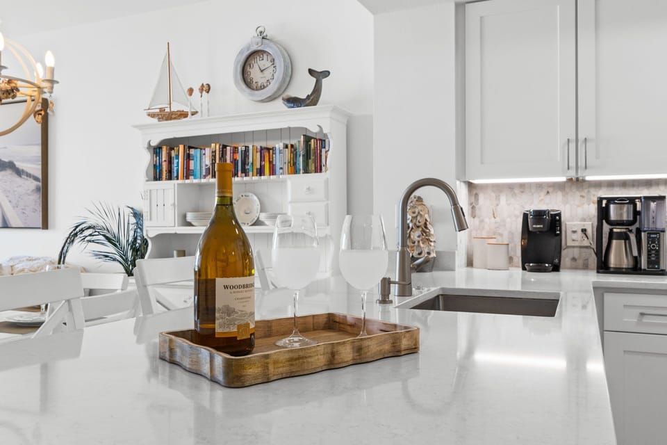 Were glad your here, Welcome! New cabinetry, quartz and appliances 