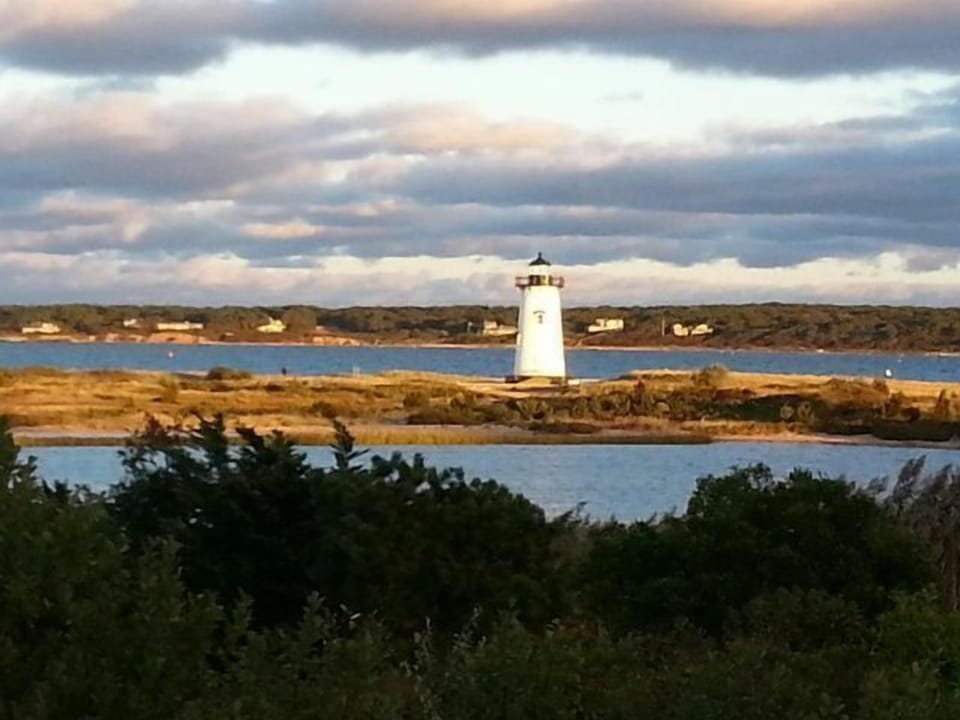 Lighthouse Beach in Edgartown one mile walk from our cottage.Very calm water.