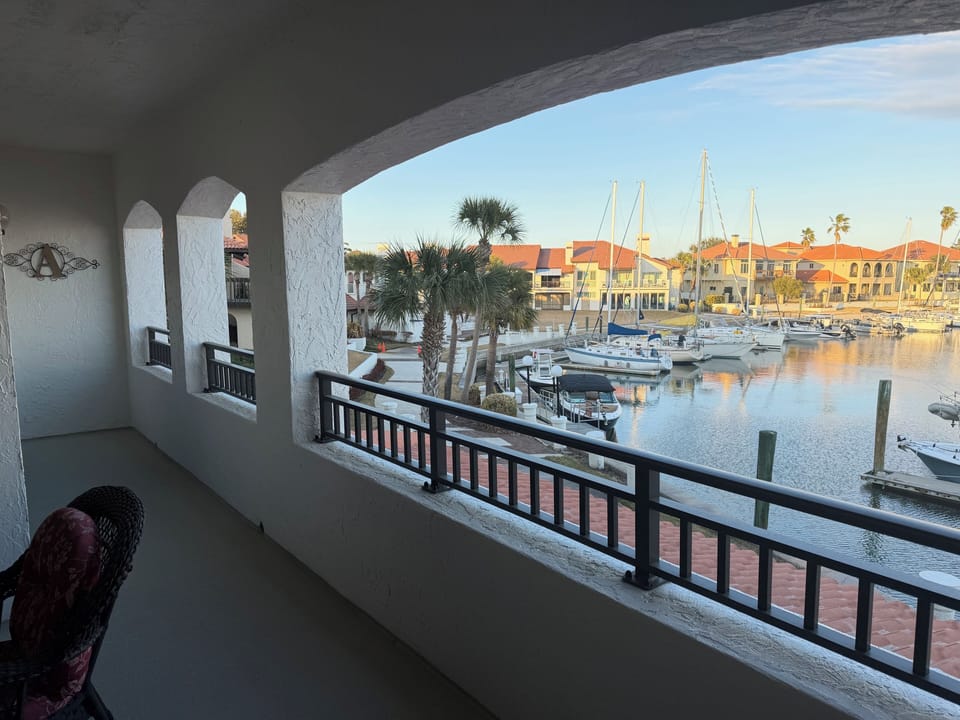 Large extended balcony