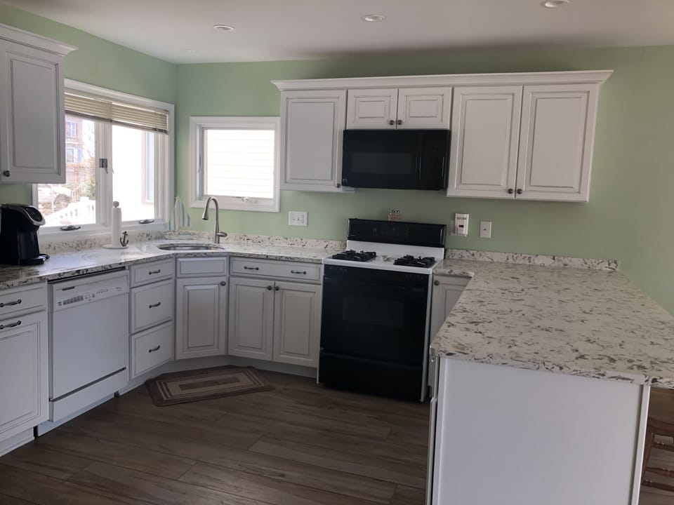 Remodeled kitchen.