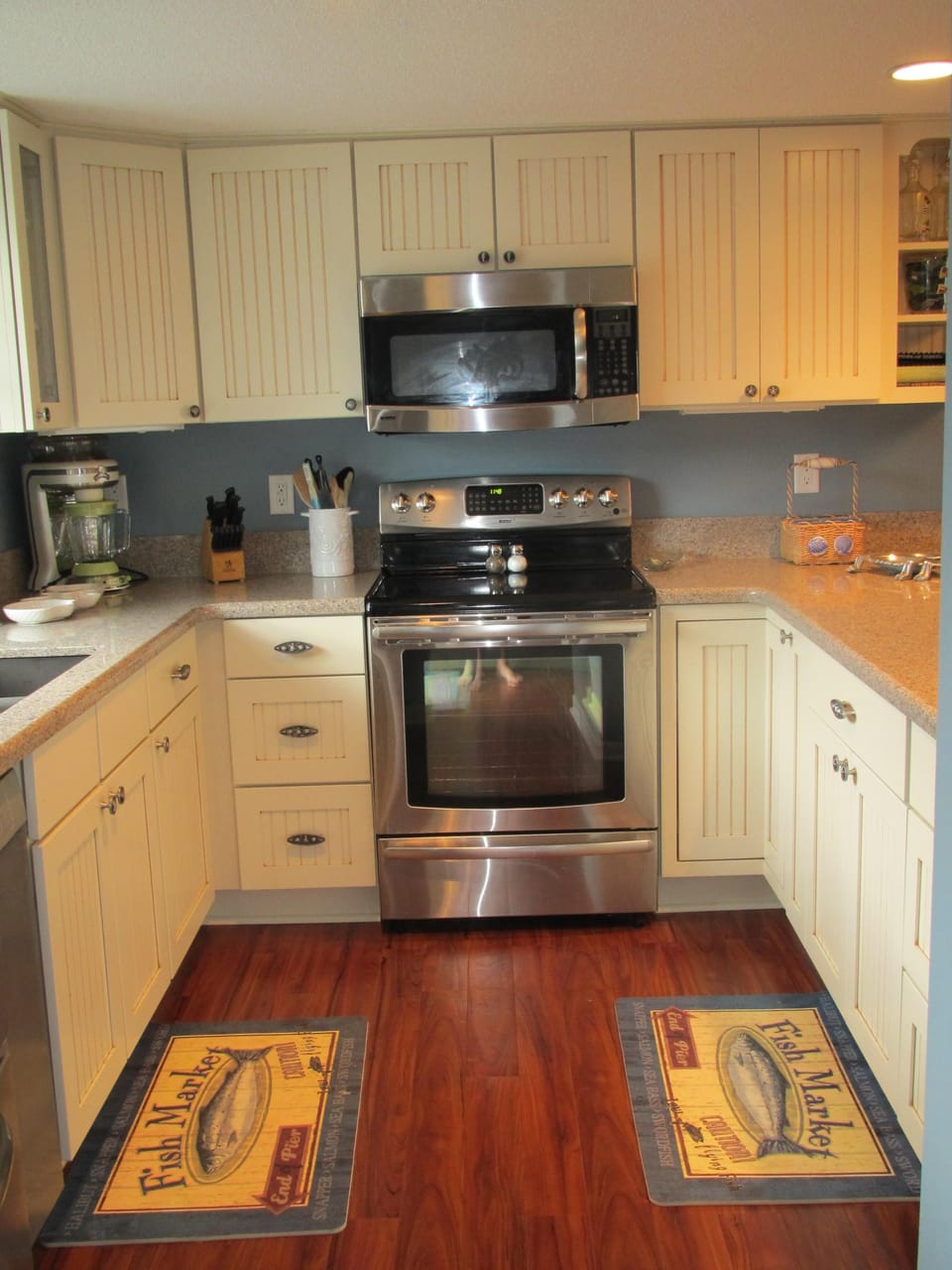 Fully Stocked and Renovated Kitchen with Stainless Steel Appliances