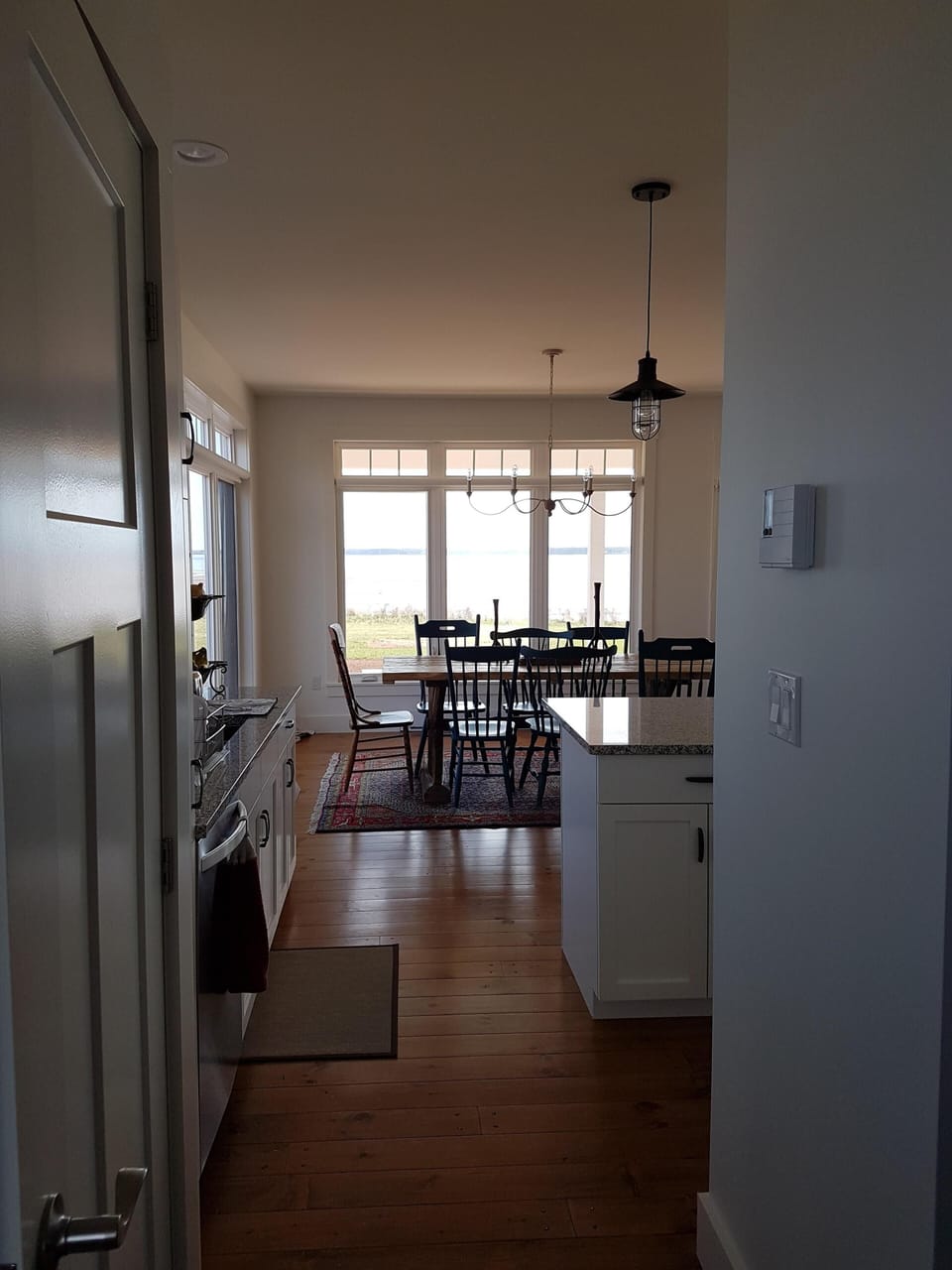view from the back hallway