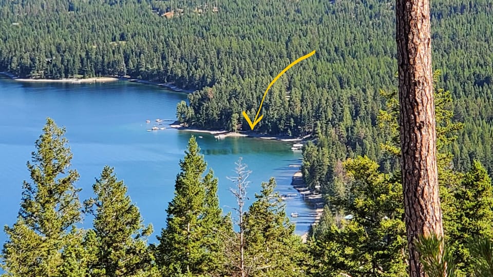 View of property from adjacent mountain