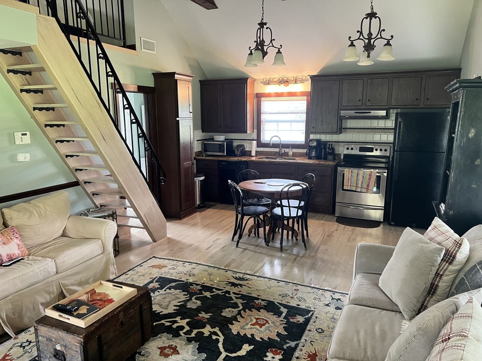 Open floor plan living room and kitchen
