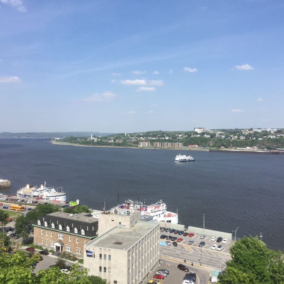 View of St Lawrence river from the Promenade (by the Château)