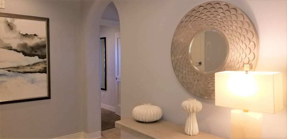 Entry foyer to the master suite and to the queens suite that can be locked off