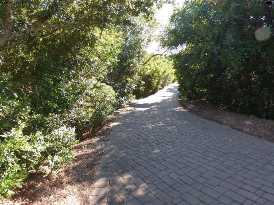 Private driveway to Point of View
