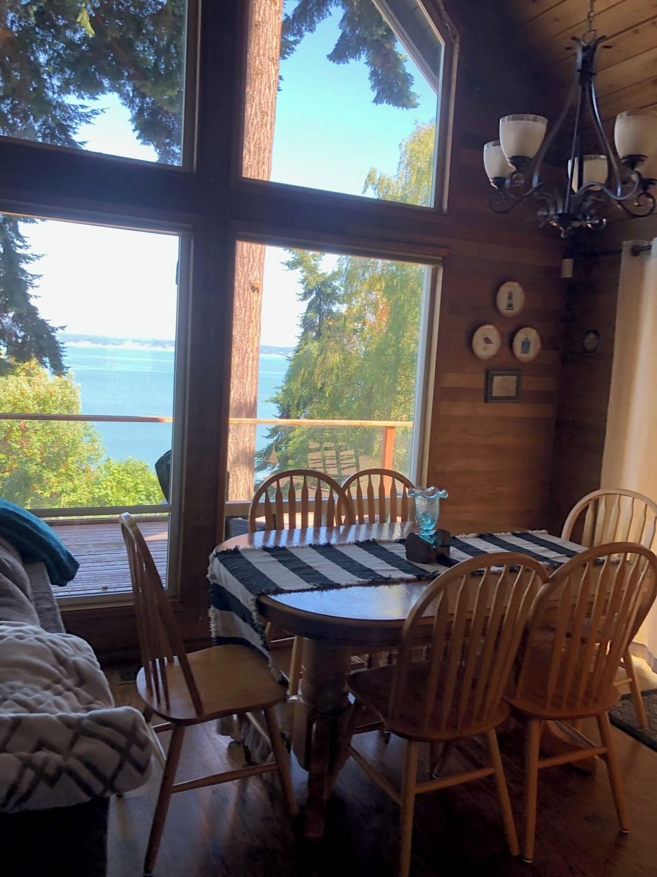 View from dining table. 