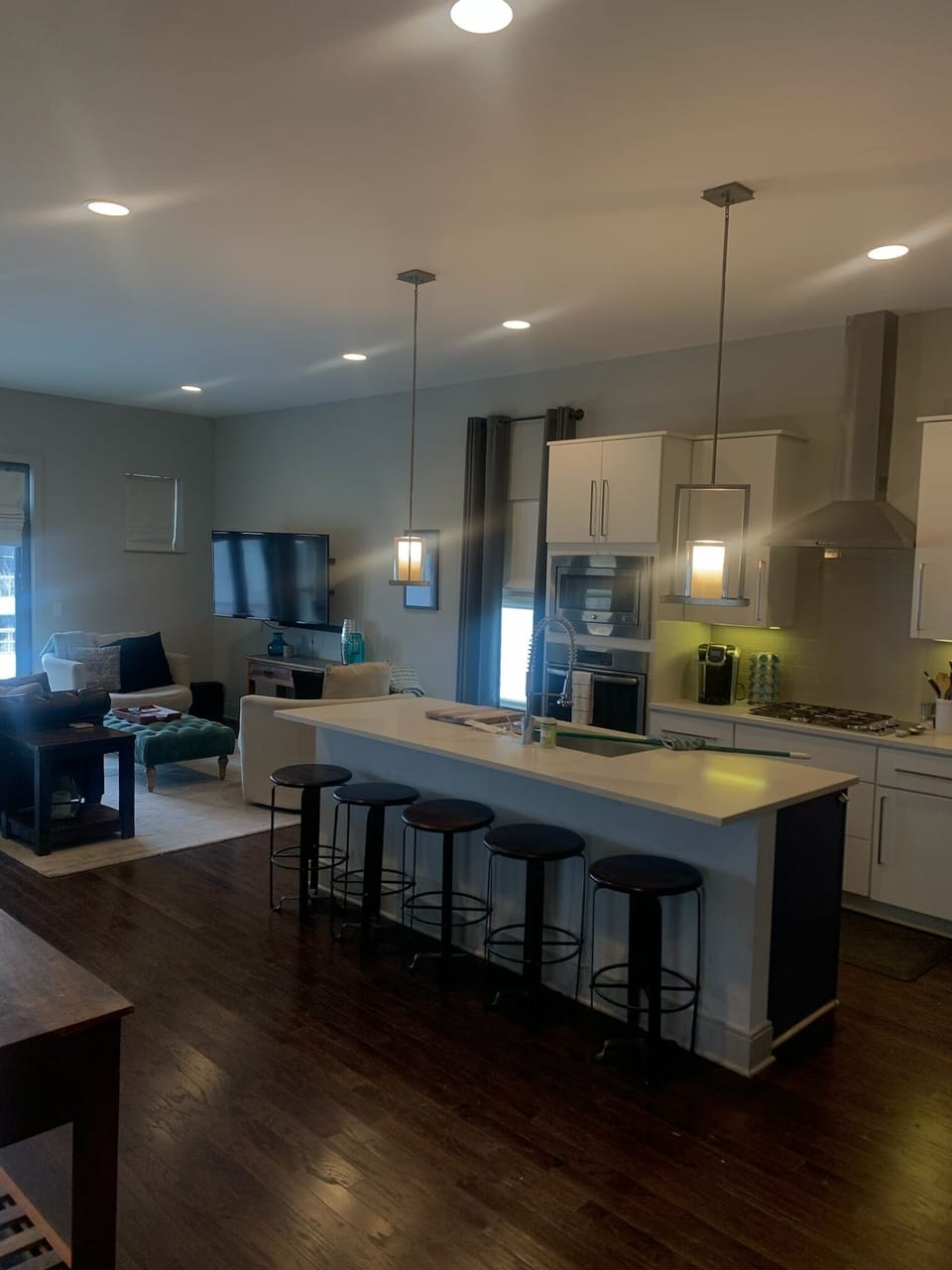Kitchen island with seating