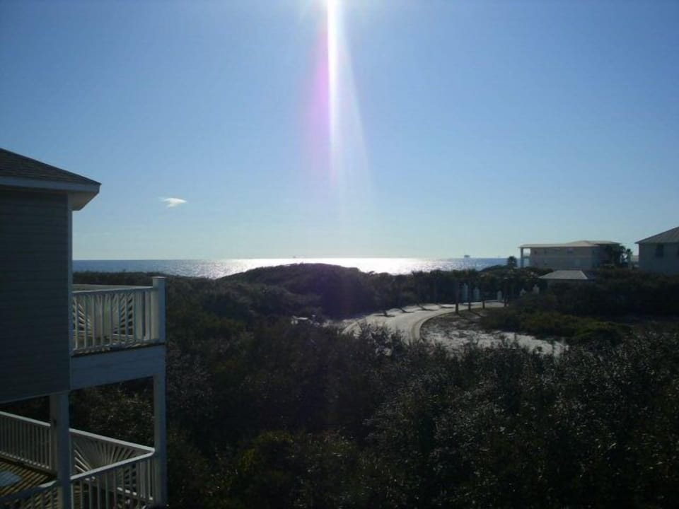 View of gulf and Kiva Dunes from upper deck