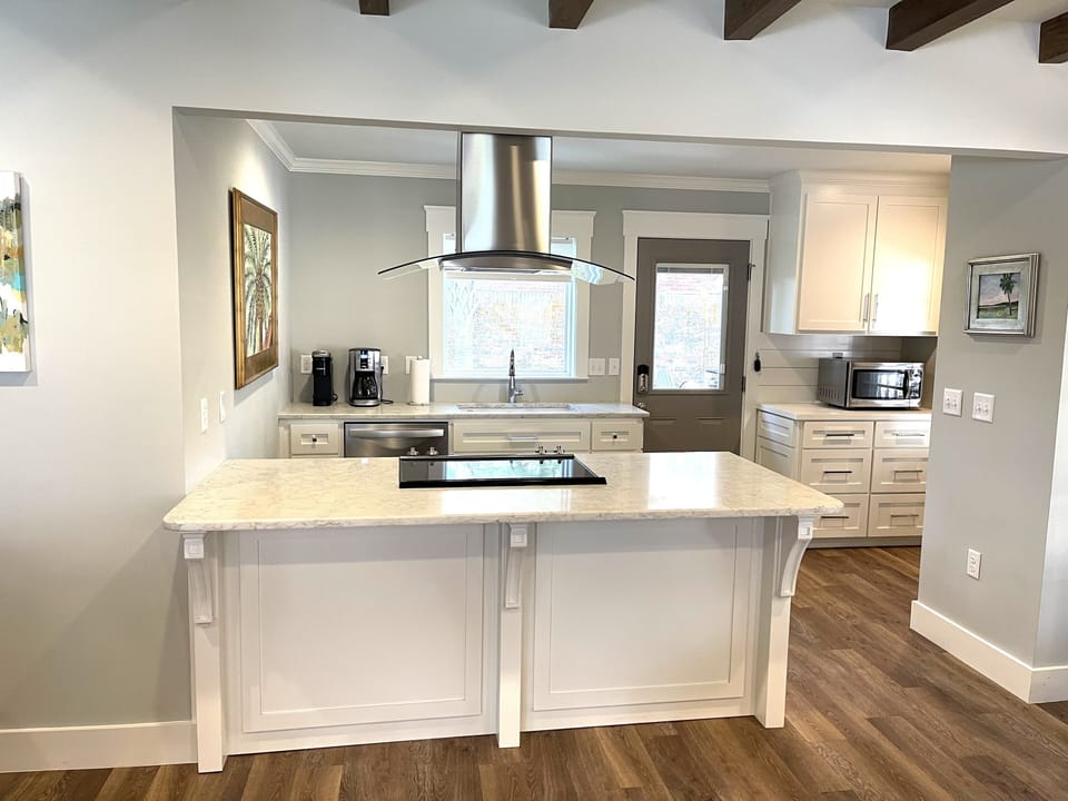 Open kitchen. 