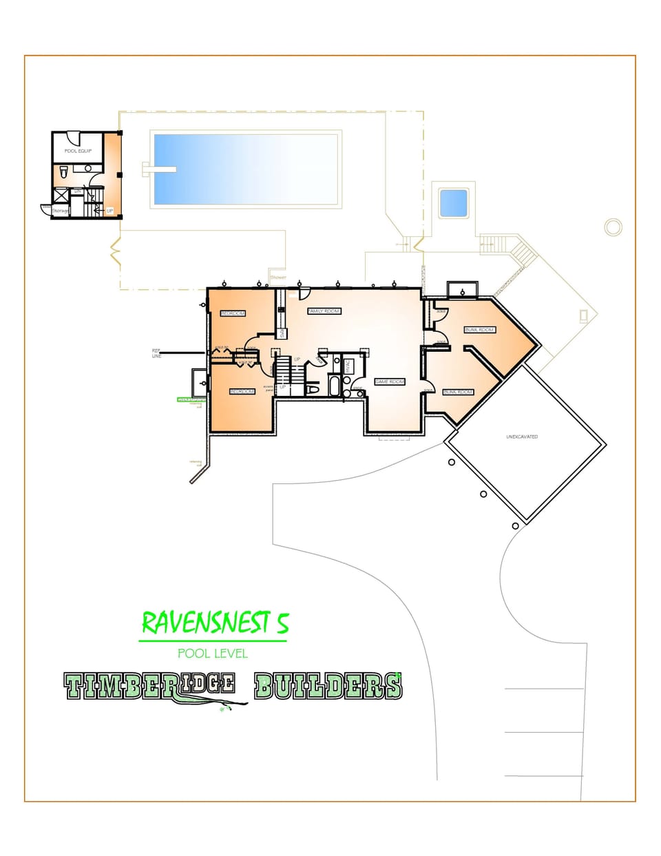 there is no separate building by pool
