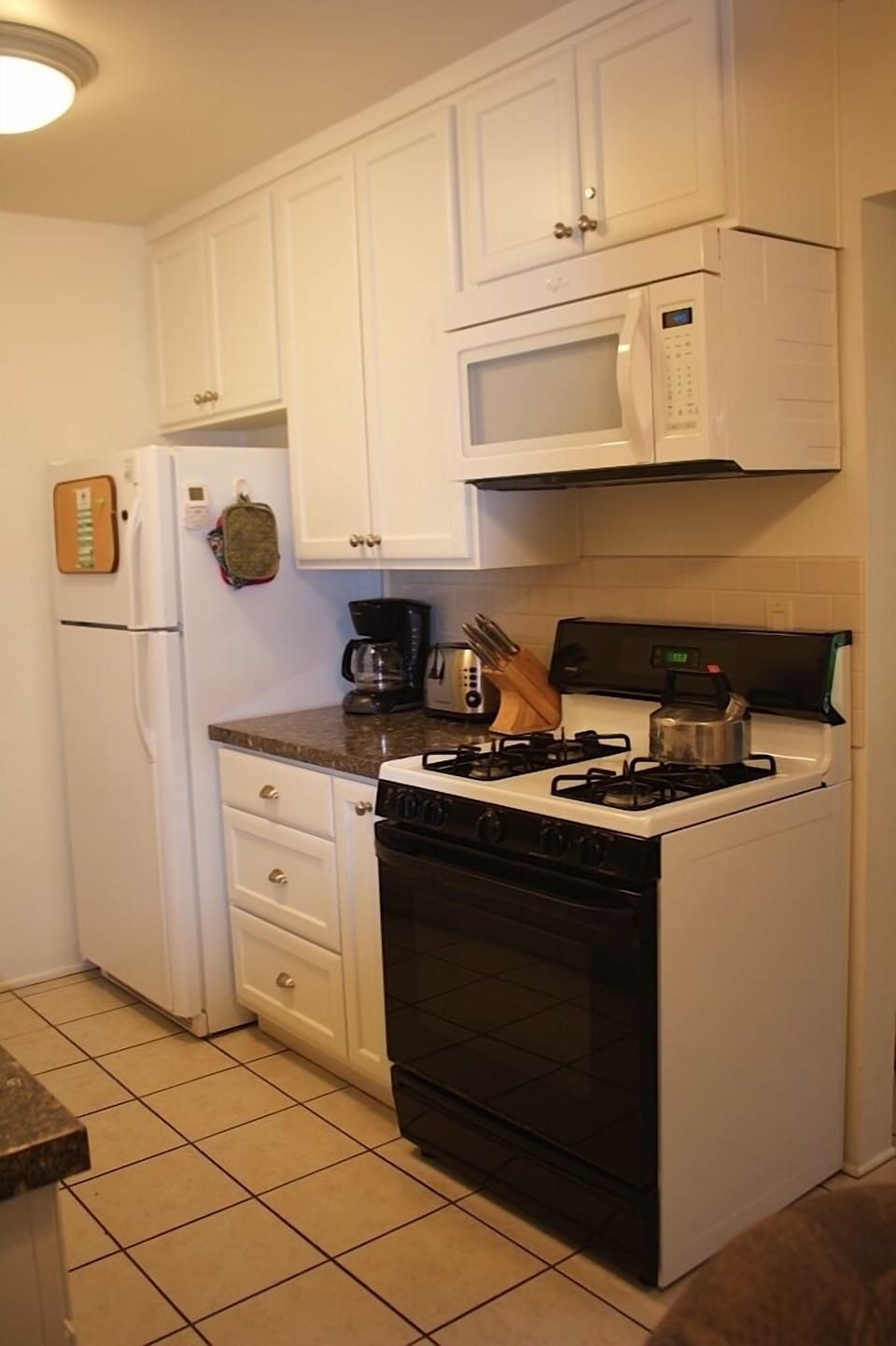 Full-size appliances.