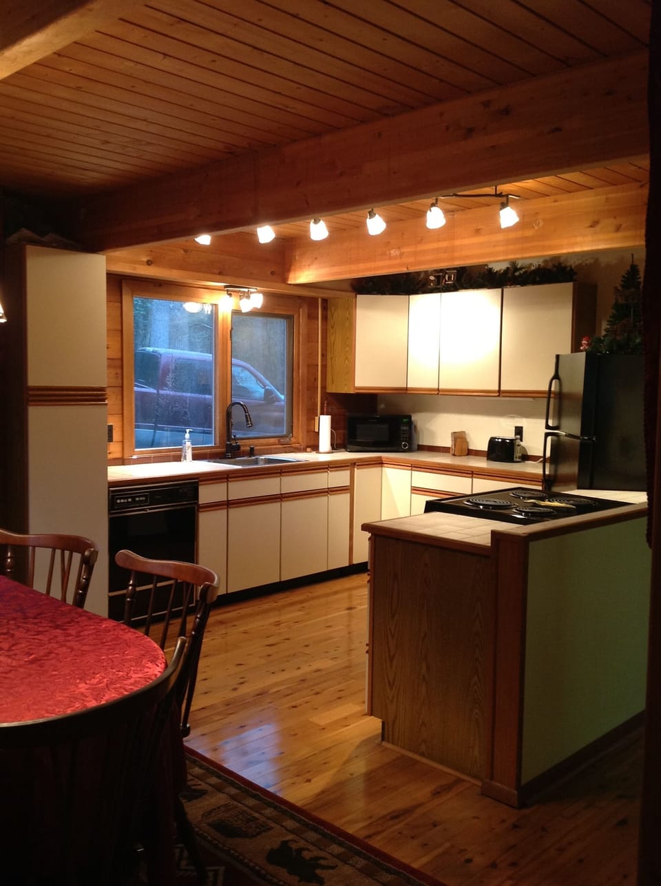 Open kitchen area