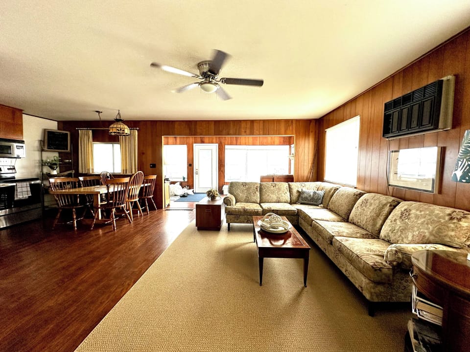 Living Room, looking out towards the river.