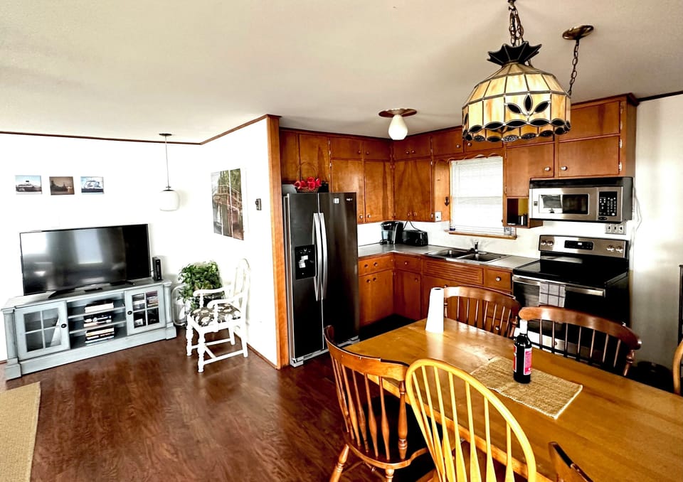 Kitchen, from the riverfront porch.