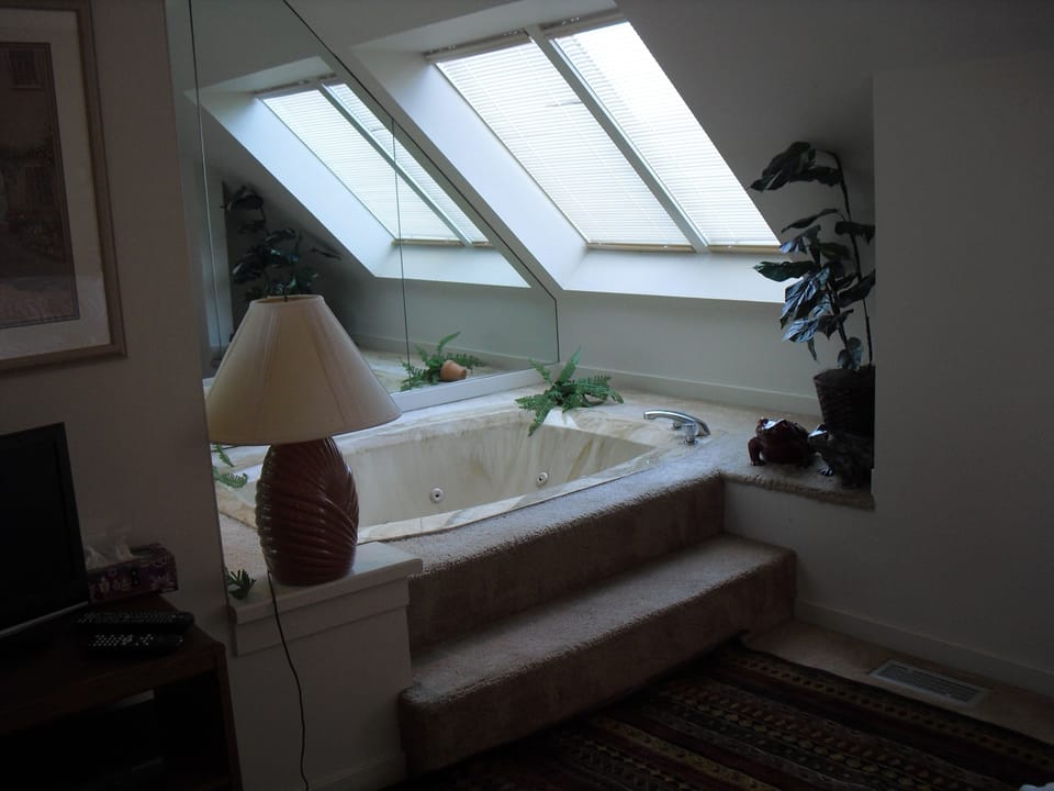 Whirlpool in the master bedroom