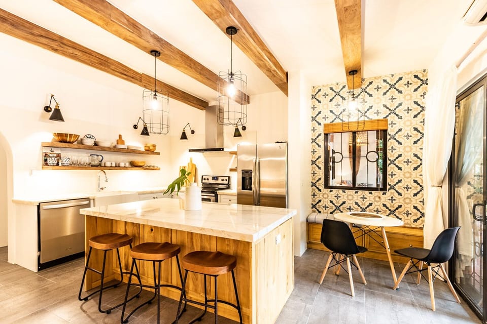 newly renovated kitchen in master suite