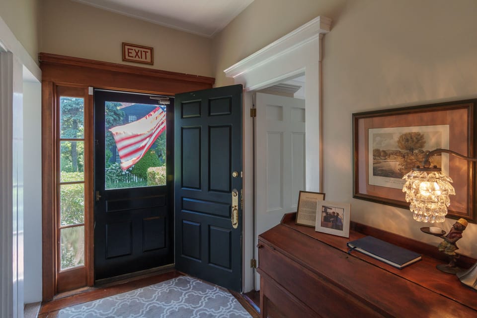 Entryway in the main house.