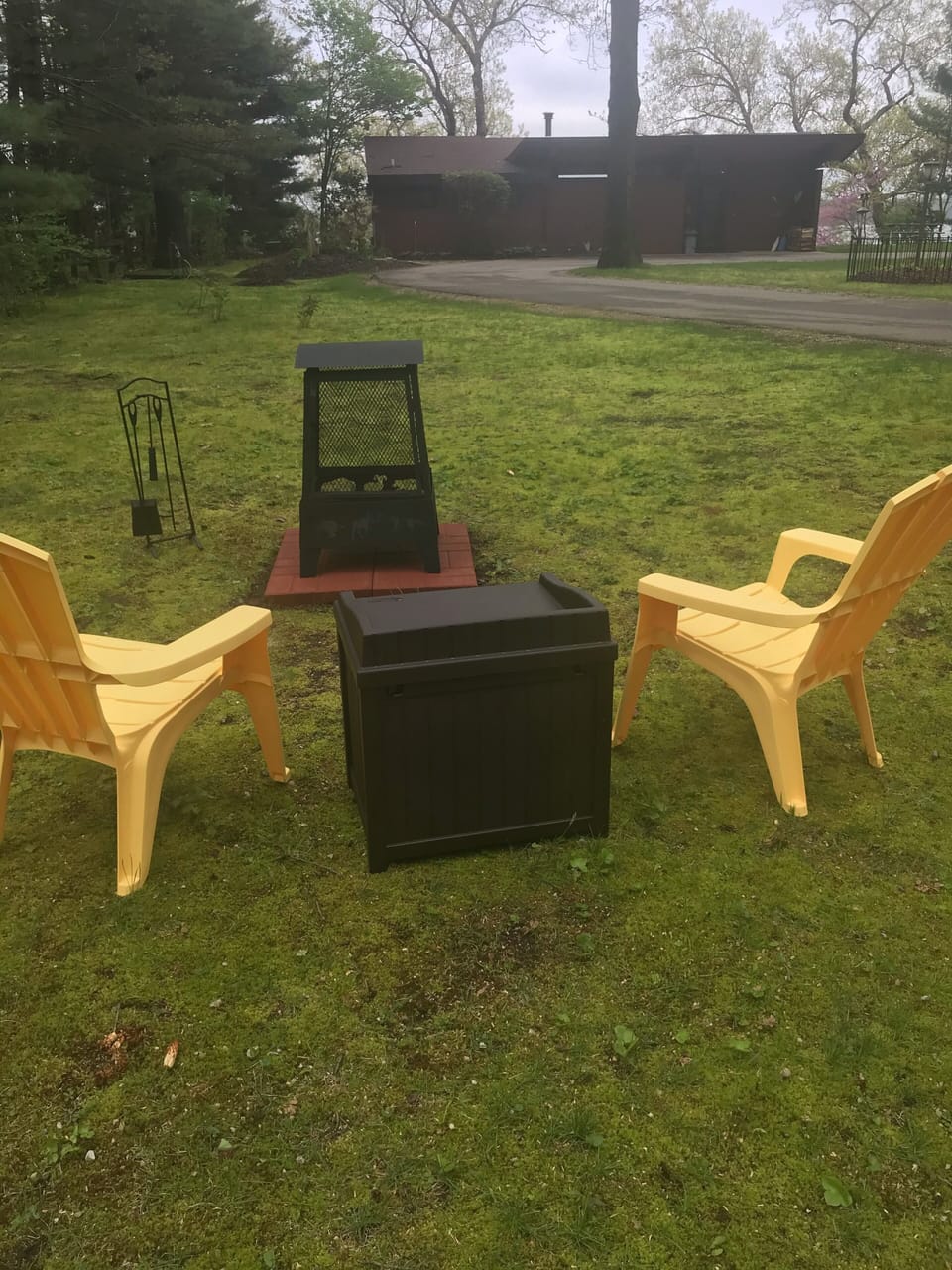 Water too high? Don't feel like doing steps? We added a  fire pit up top!