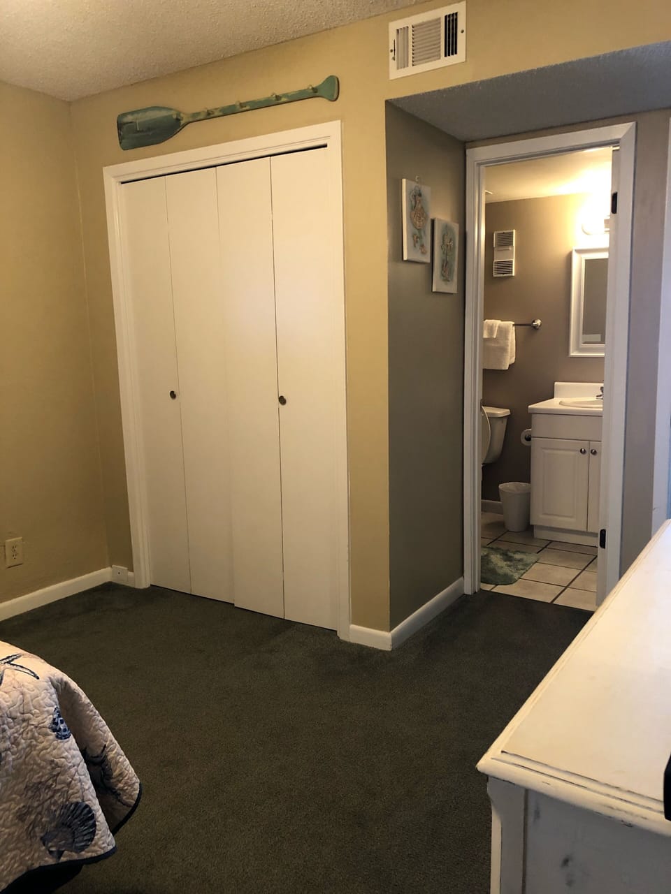 Master bedroom with master bath