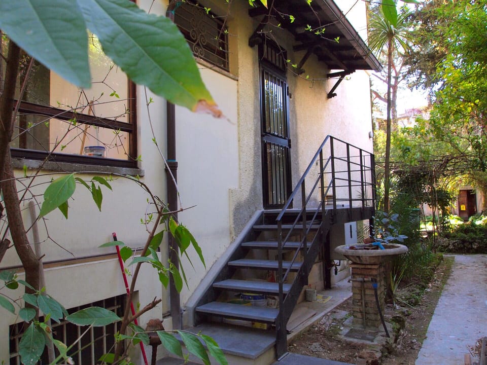 the apartment entrance