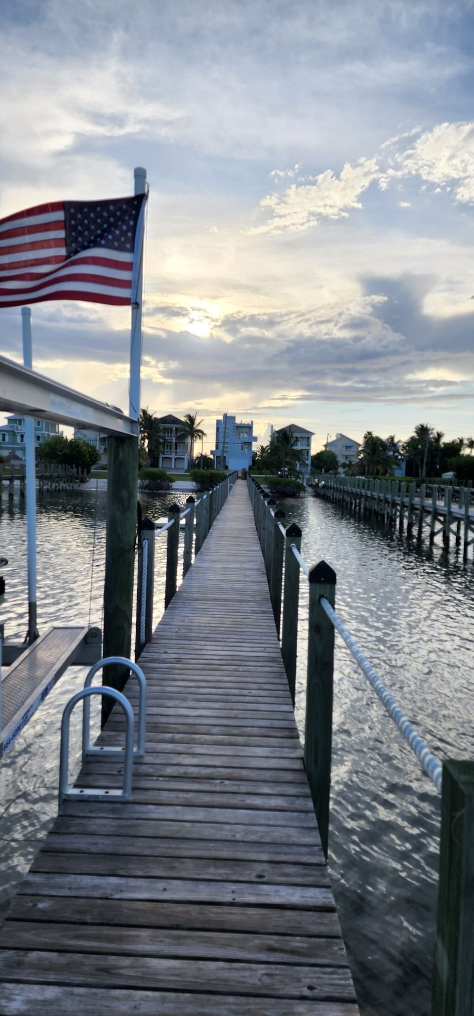 View of house from mid point of dock