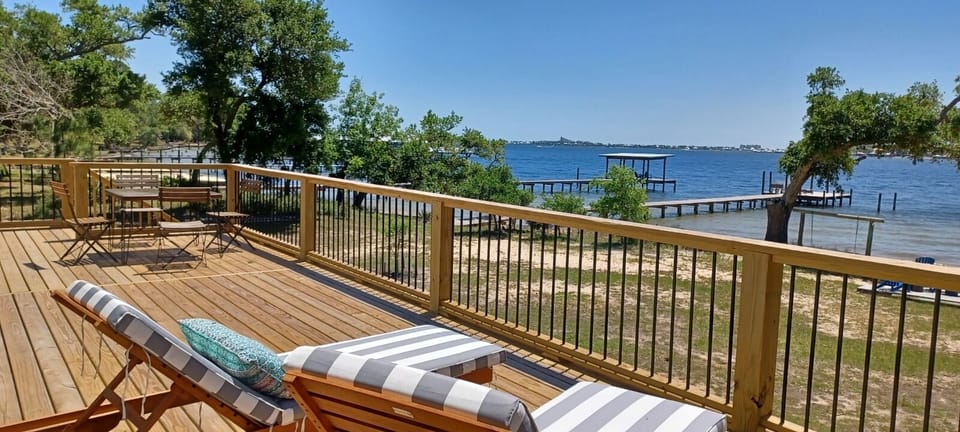 Lounge chairs for deck top relaxation 