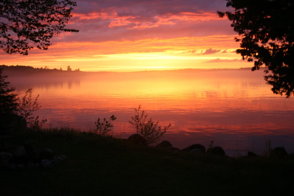 Sunset on Frazer Bay.