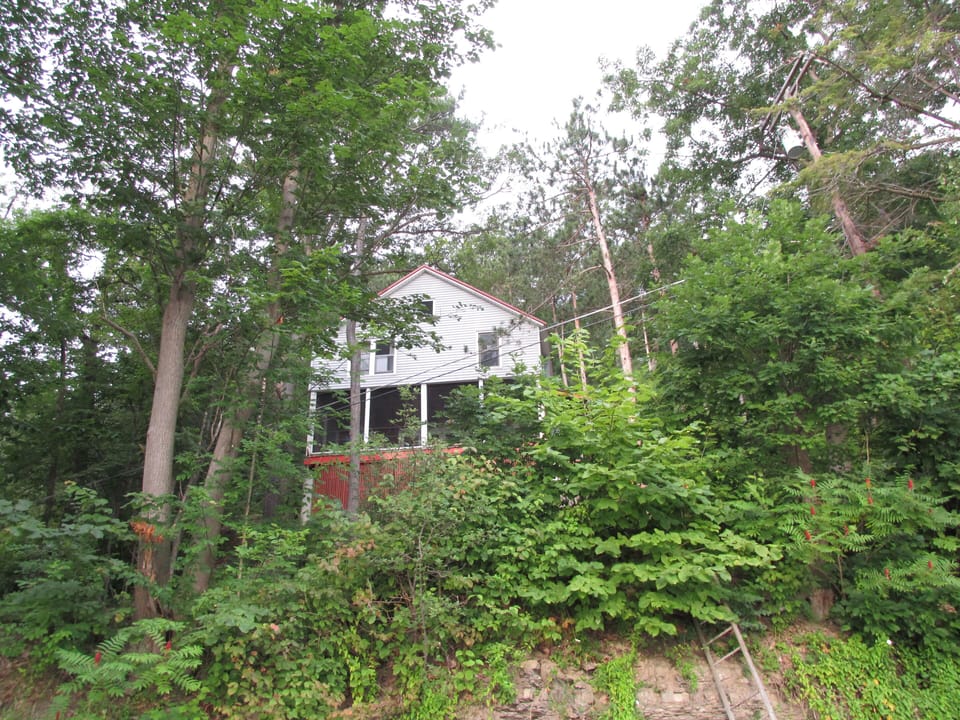 Cottage view from the beach